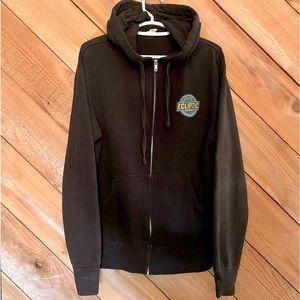 Ecliptic Brewing Black Zip-up Hoodie Size Small